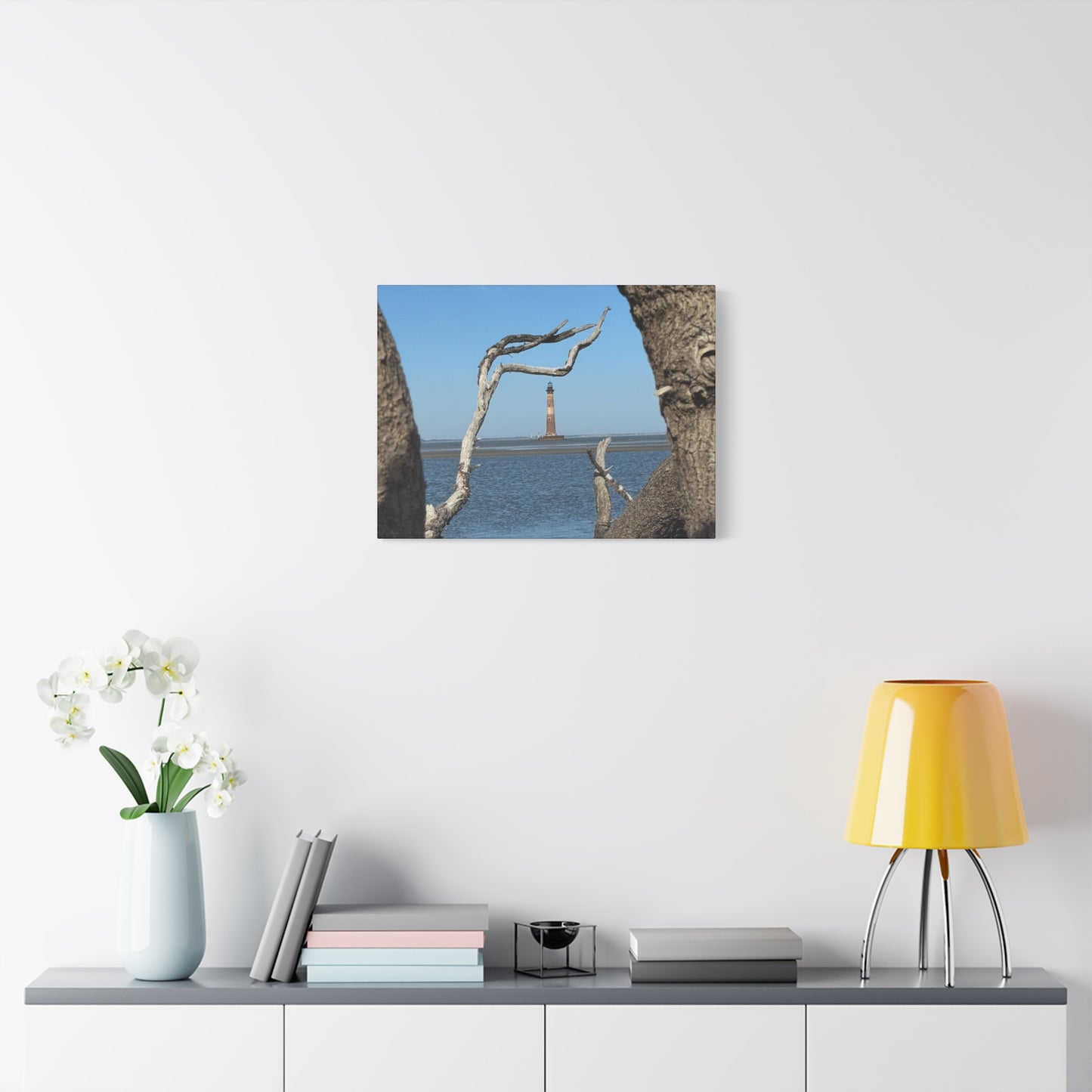 “Folly Beach: Morris Island Lighthouse”, Matte Canvas, Stretched, 1.25"
