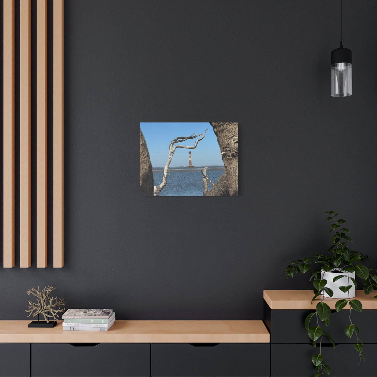 “Folly Beach: Morris Island Lighthouse”, Matte Canvas, Stretched, 1.25"