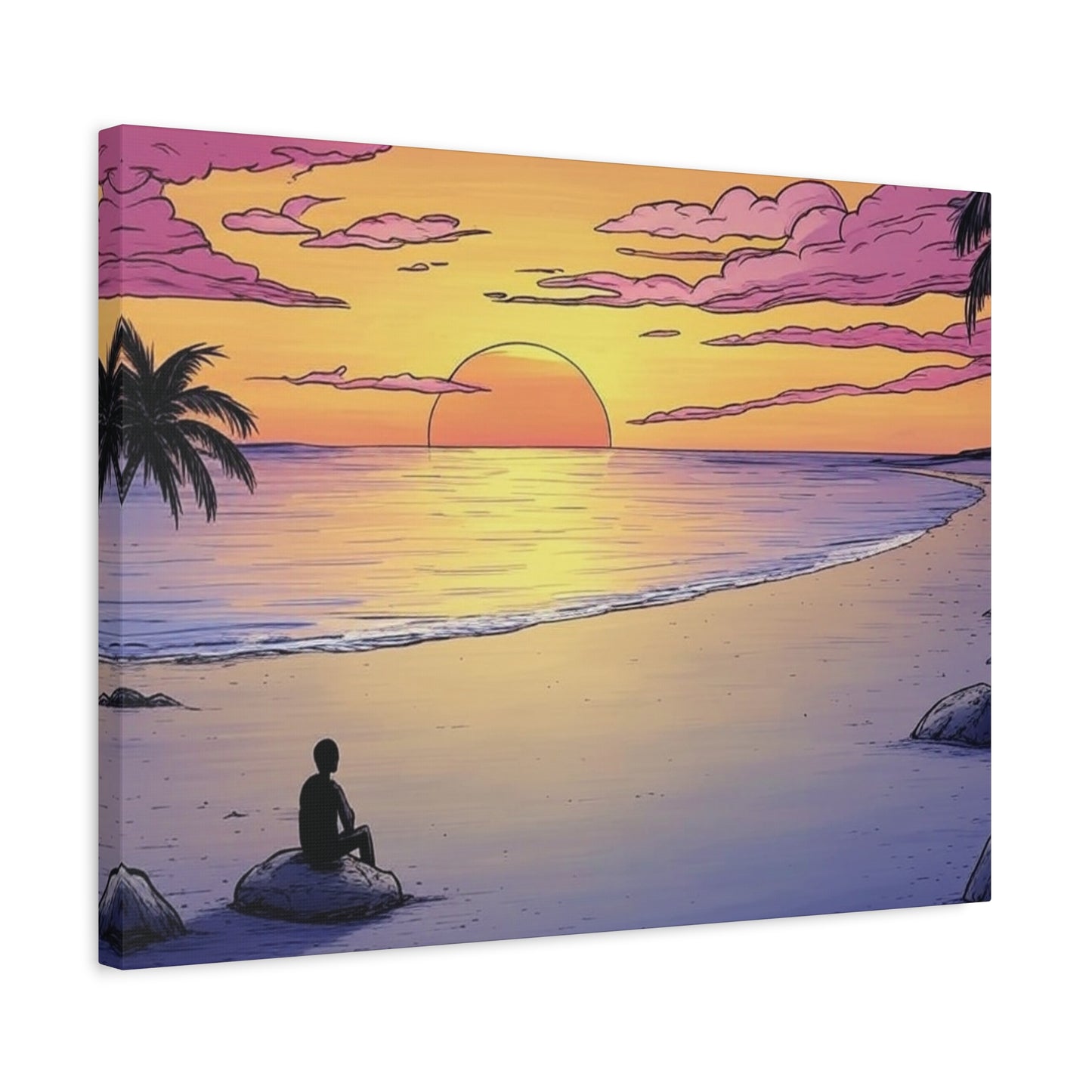"Solitude Is Bliss", Matte Canvas, Stretched, 1.25"