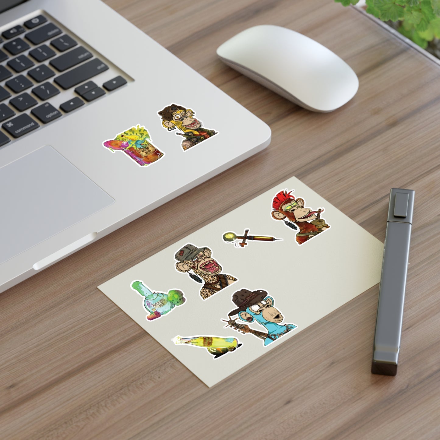 "Wasteland Warriors: The Four Horsemen" | Vibrant Sticker Sheets for Art Lovers, Fun Decor, Party Favors, Scrapbooking Essentials, Unique Gift Ideas