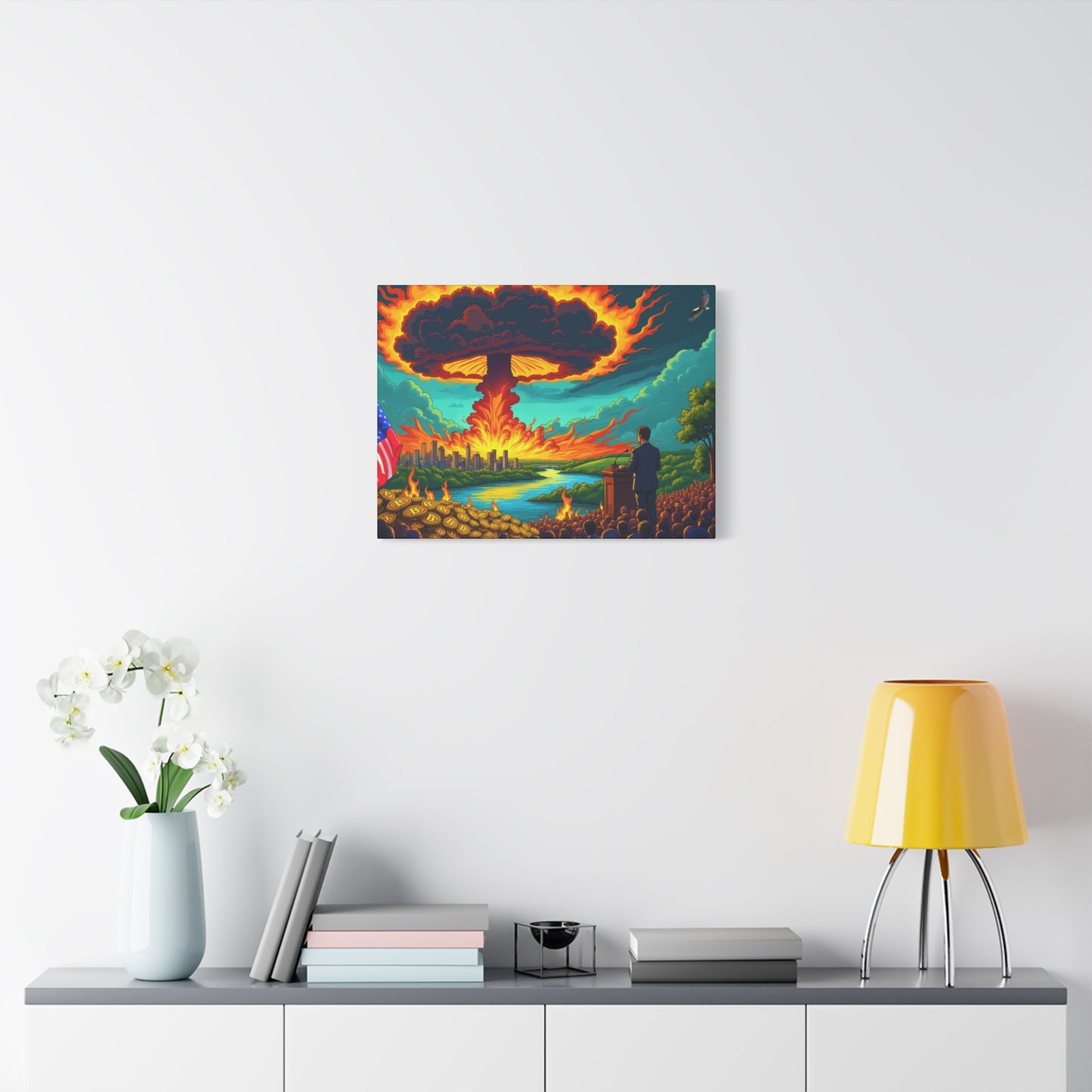 "DemoCRAZY", Matte Canvas, Stretched, 1.25"
