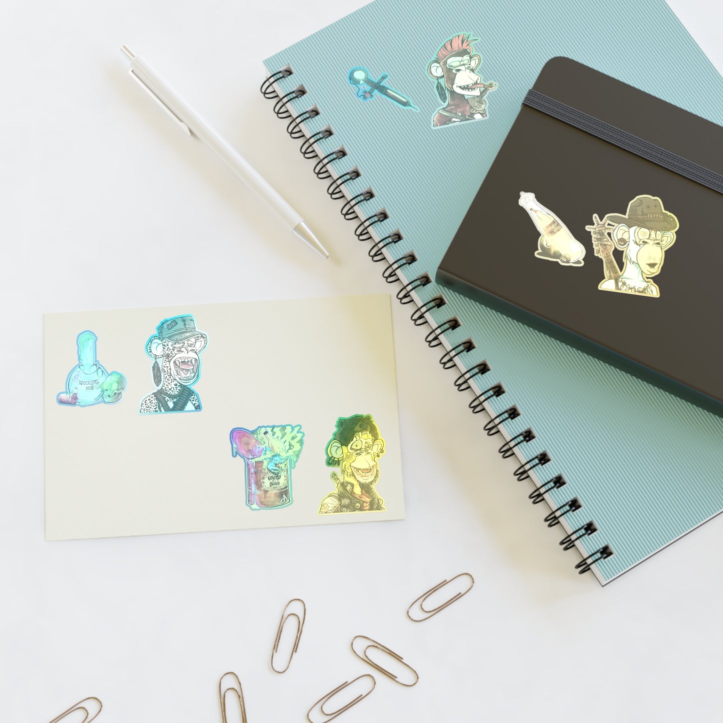 "Wasteland Warriors: The Four Horsemen" | Vibrant Sticker Sheets for Art Lovers, Fun Decor, Party Favors, Scrapbooking Essentials, Unique Gift Ideas