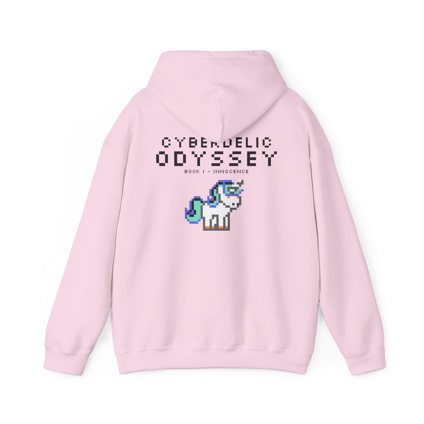 Cyberdelic Odyssey Unicorn Hoodie | Cozy Unisex Sweatshirt for Gaming Lovers, Cute Gift for Birthdays, Retro Aesthetic Apparel, Festival Wear