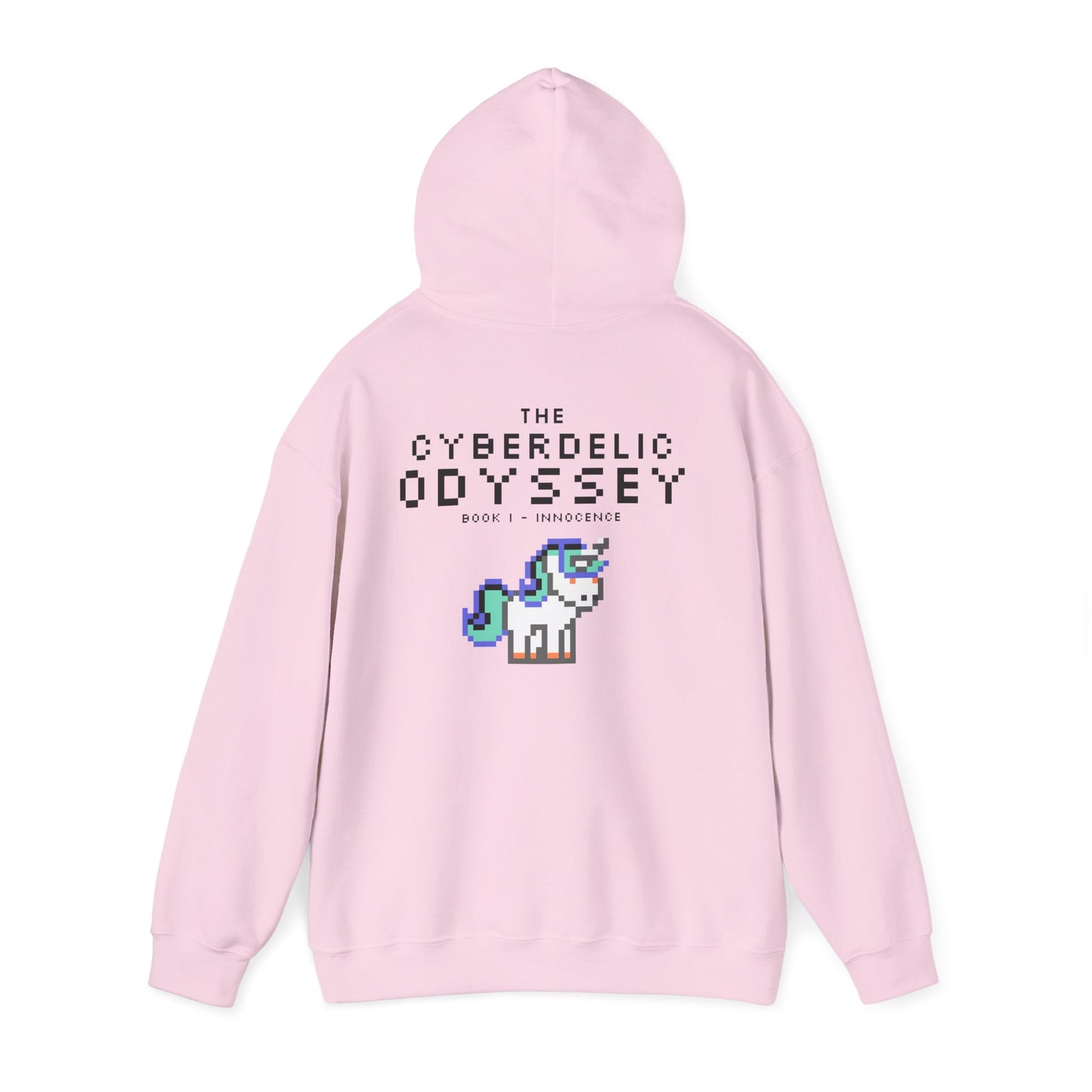 Cyberdelic Odyssey Unicorn Hoodie | Cozy Unisex Sweatshirt for Gaming Lovers, Cute Gift for Birthdays, Retro Aesthetic Apparel, Festival Wear
