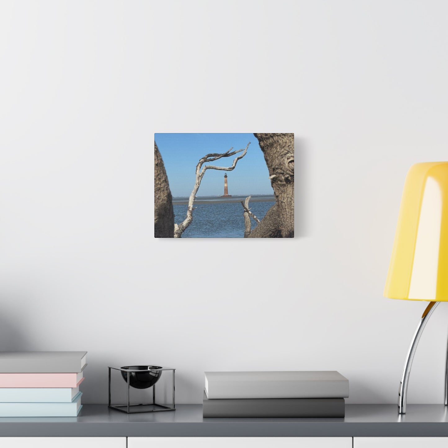 “Folly Beach: Morris Island Lighthouse”, Matte Canvas, Stretched, 1.25"