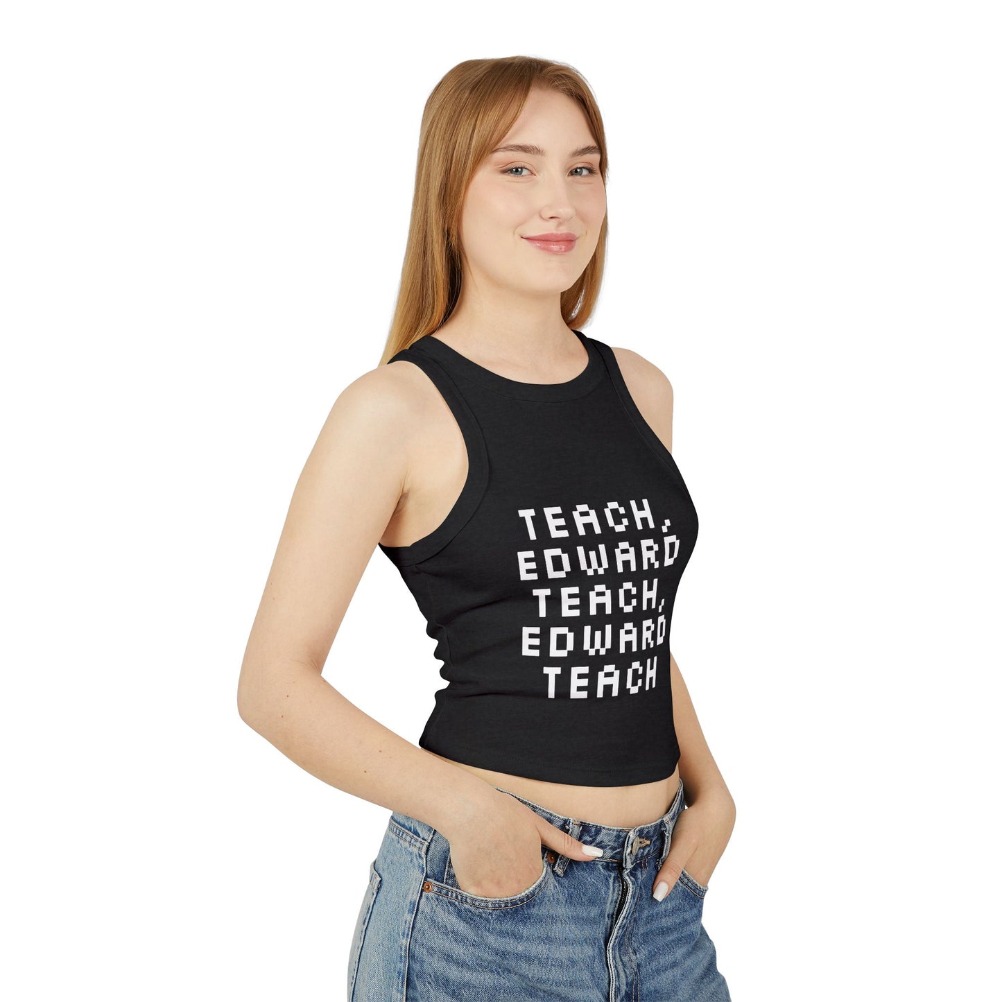 "Teach, Edward Teach" - Graphic Racer Tank Top