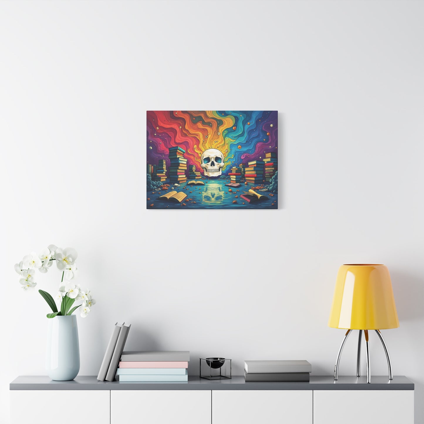 "Books Are Dead", Matte Canvas, Stretched, 1.25"