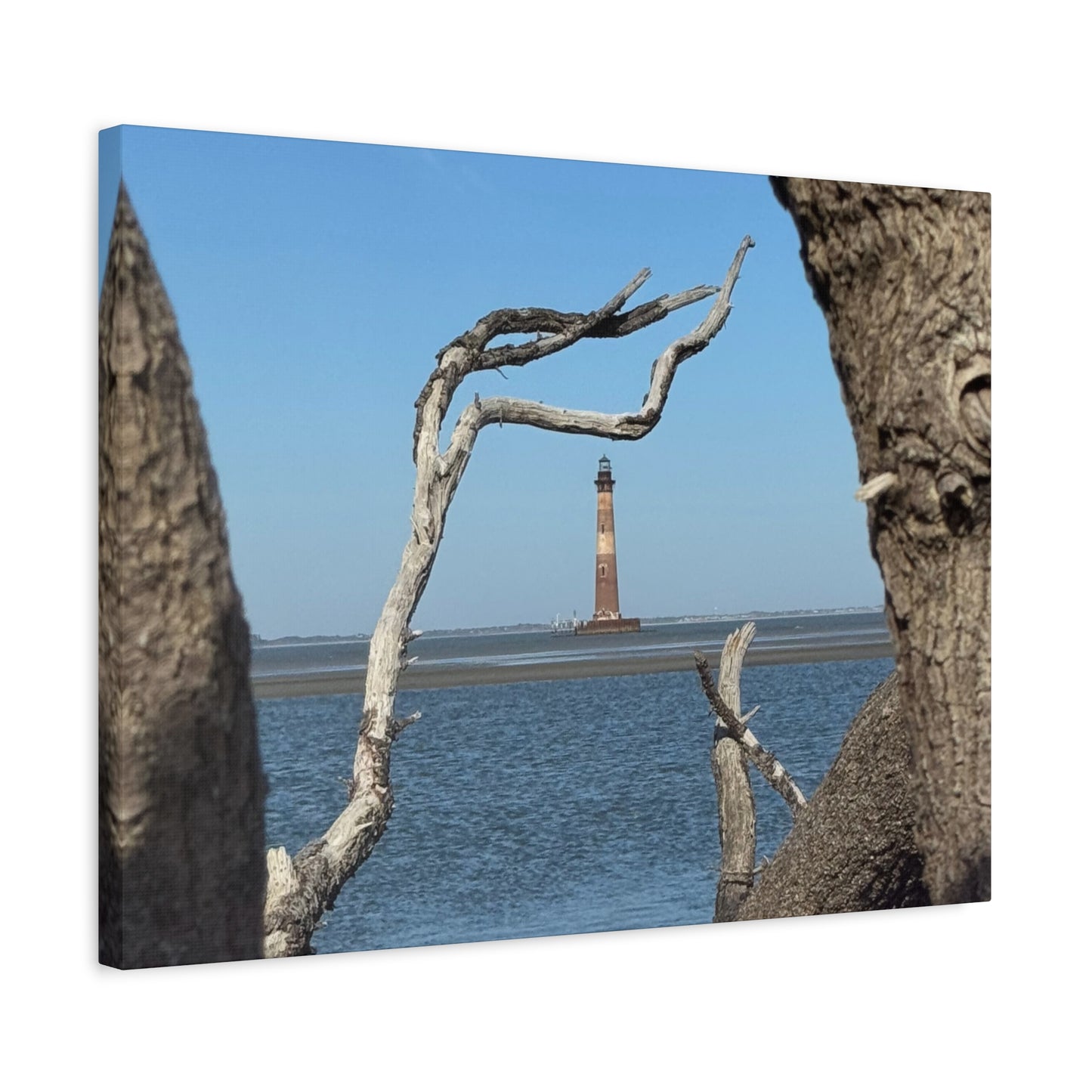 “Folly Beach: Morris Island Lighthouse”, Matte Canvas, Stretched, 1.25"