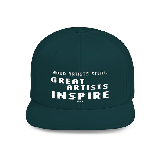 For The Poets - Snapback Cap - Inspiring Design for Artists, Streetwear, Casual Style, Gift for Creatives, Hip Hop Fashion
