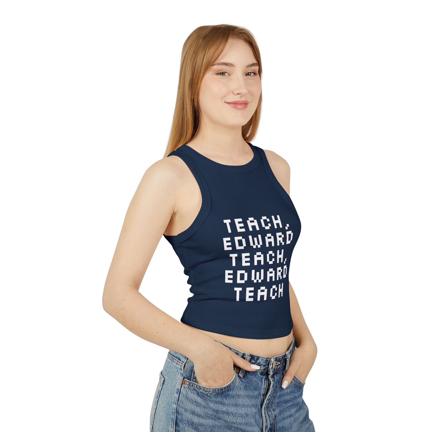 "Teach, Edward Teach" - Graphic Racer Tank Top