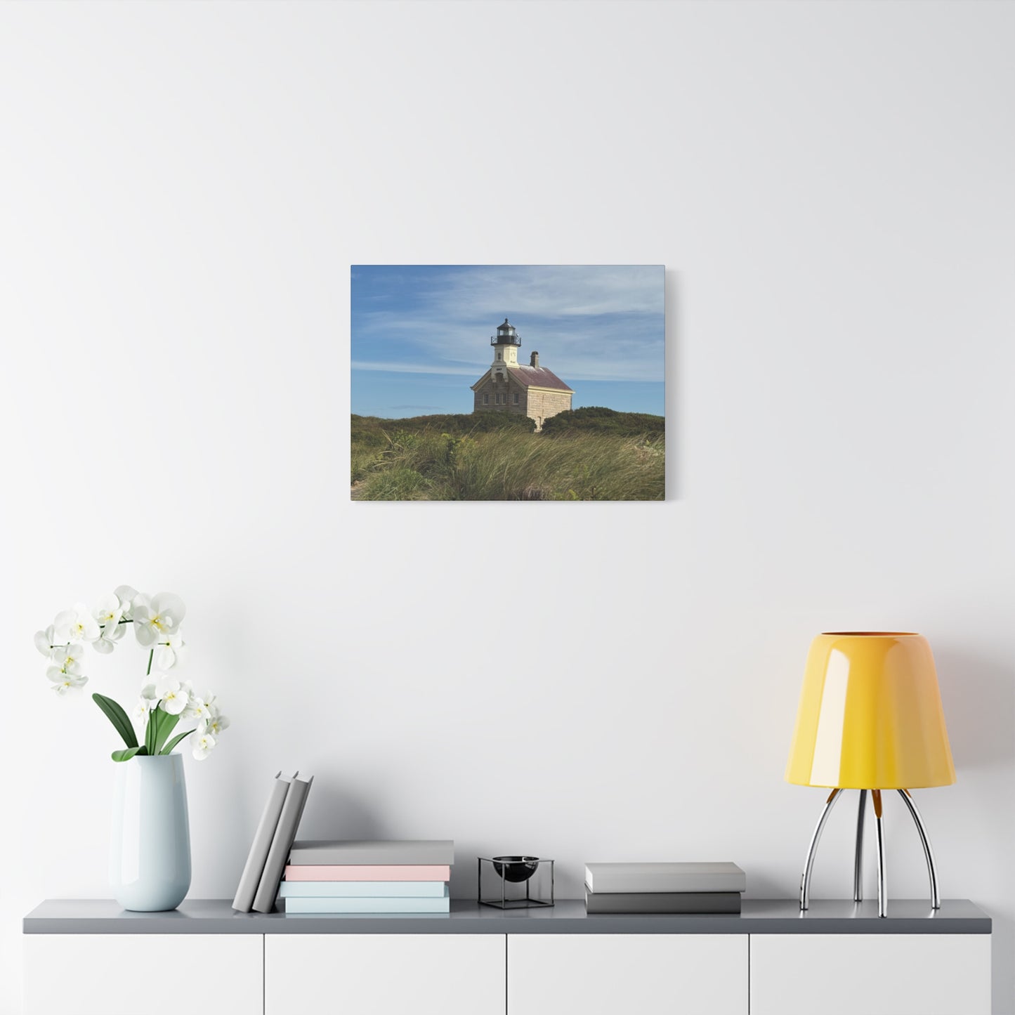 "Rhode Island: Lighthouse", Matte Canvas, Stretched, 1.25"