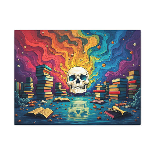"Books Are Dead", Matte Canvas, Stretched, 1.25"
