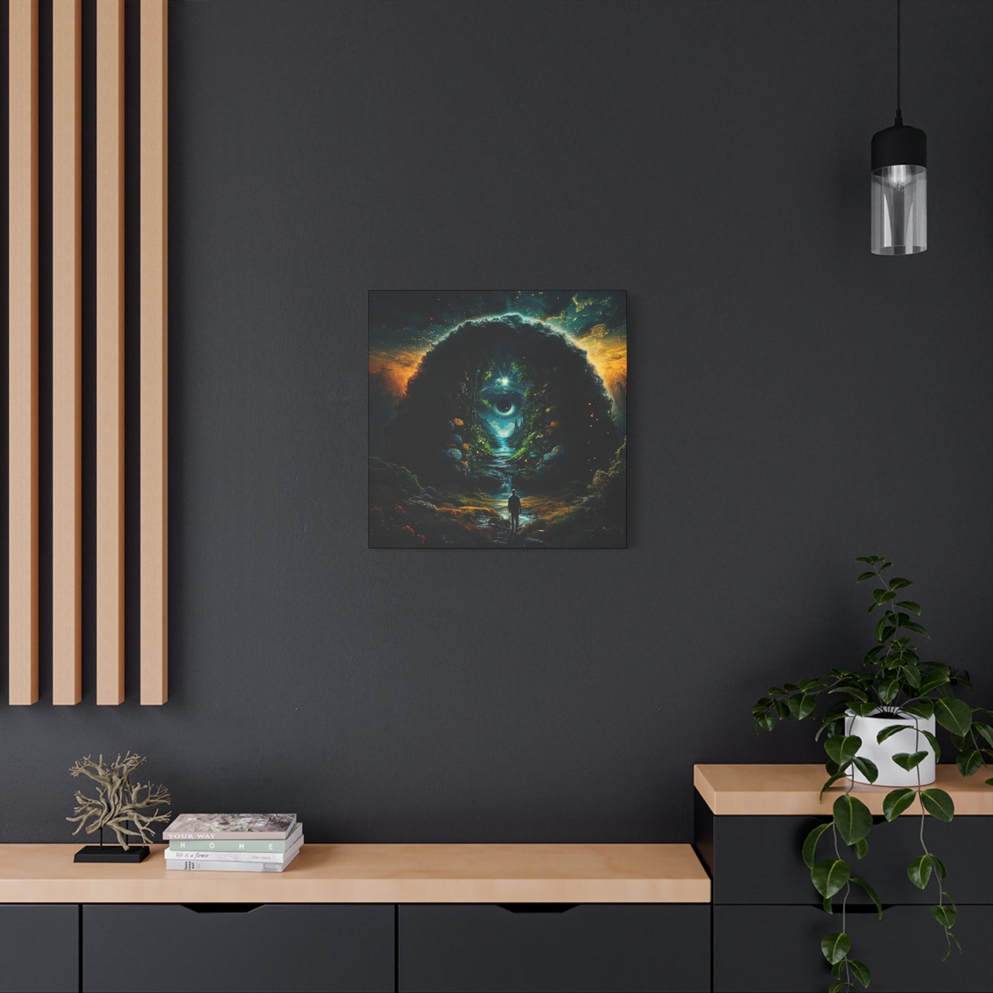 "Inside the walled garden of the mind's eye", Matte Canvas, Stretched, 1.25"