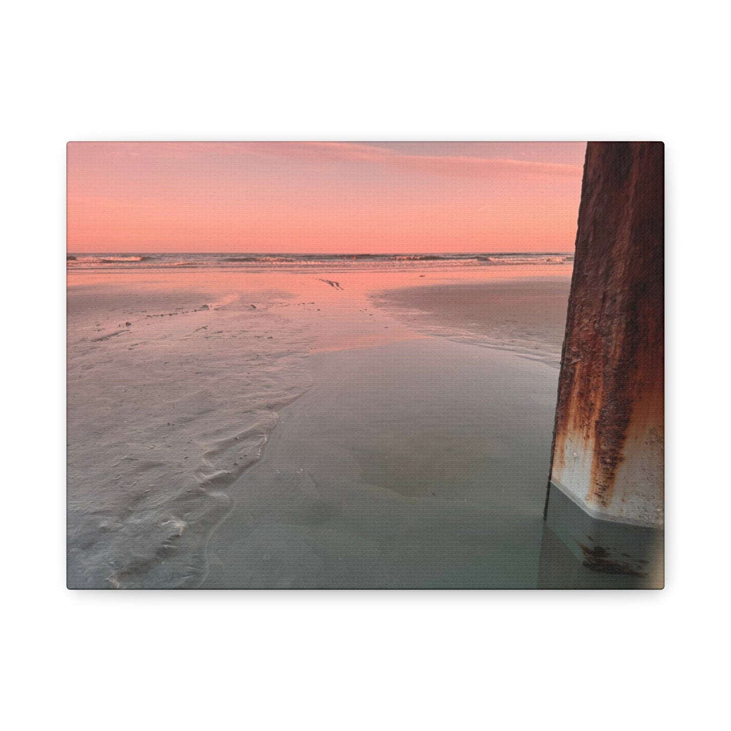 “Folly Beach: Sunset”, Matte Canvas, Stretched, 1.25"