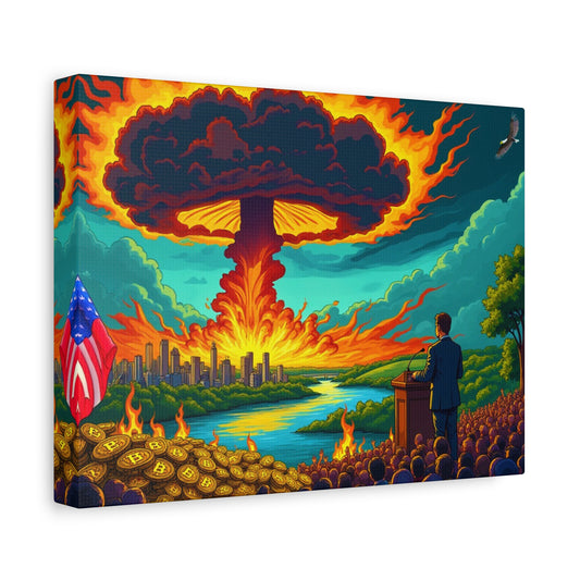 "DemoCRAZY", Matte Canvas, Stretched, 1.25"