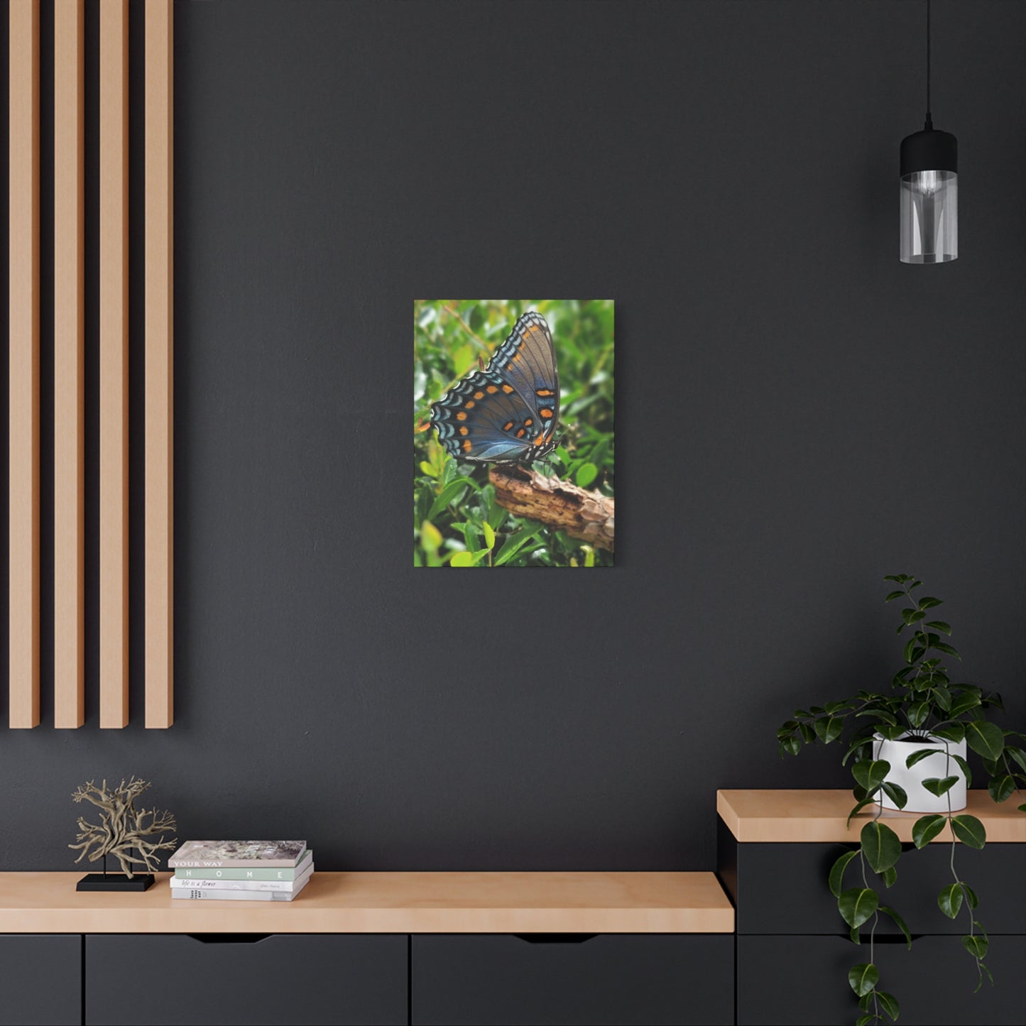 "JI: Blue Monarch", Matte Canvas, Stretched, 1.25"