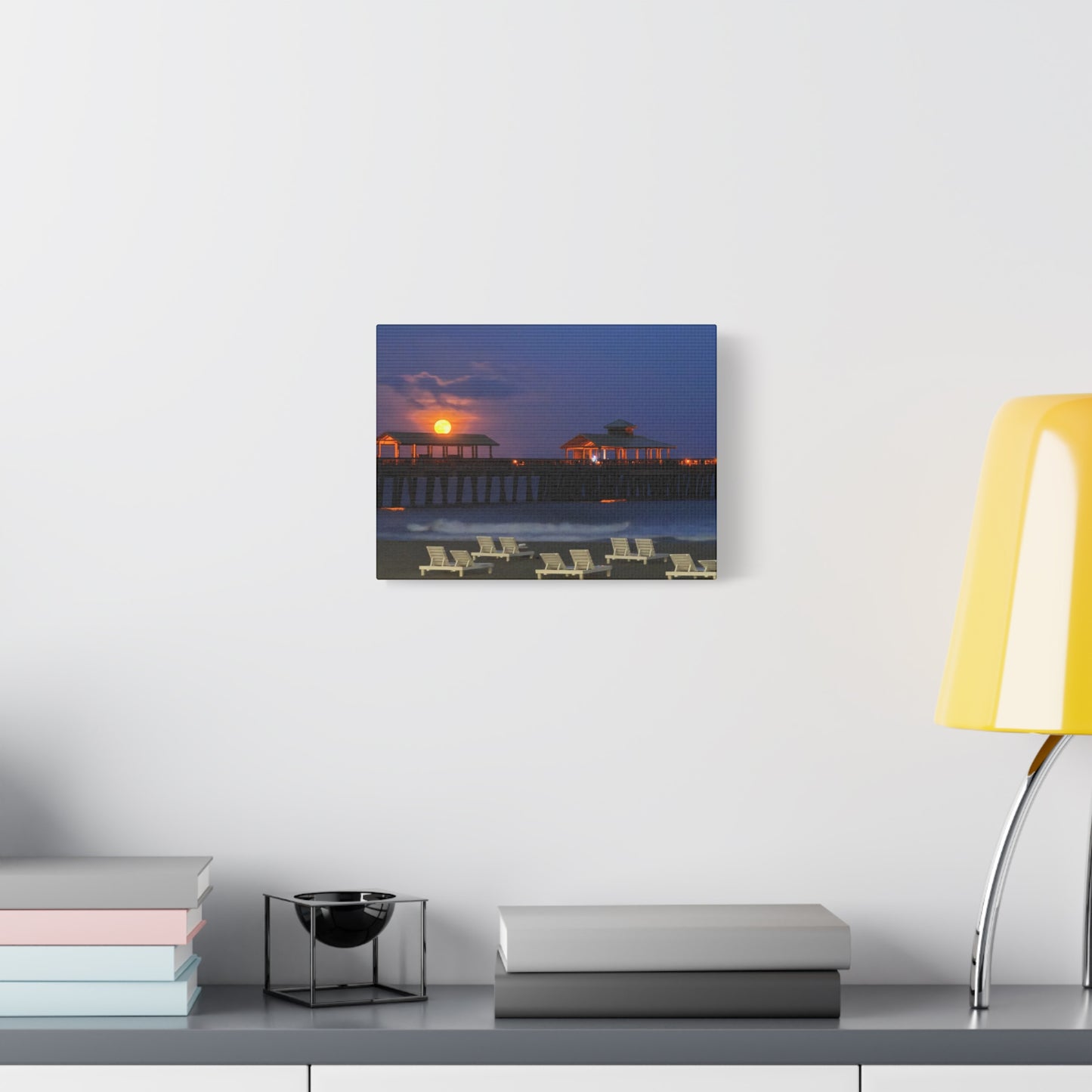 “Folly Pier: Summer Solstice”, Matte Canvas, Stretched, 1.25"
