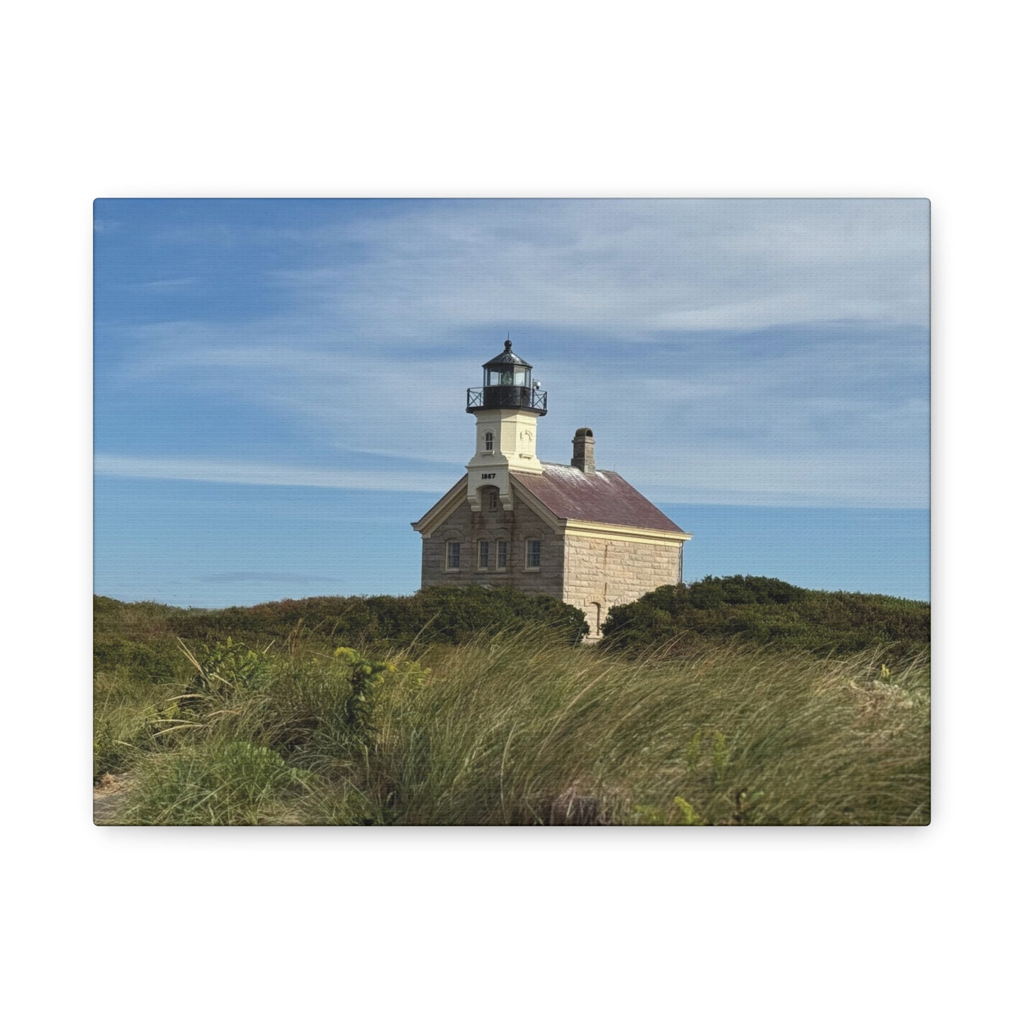 "Rhode Island: Lighthouse", Matte Canvas, Stretched, 1.25"