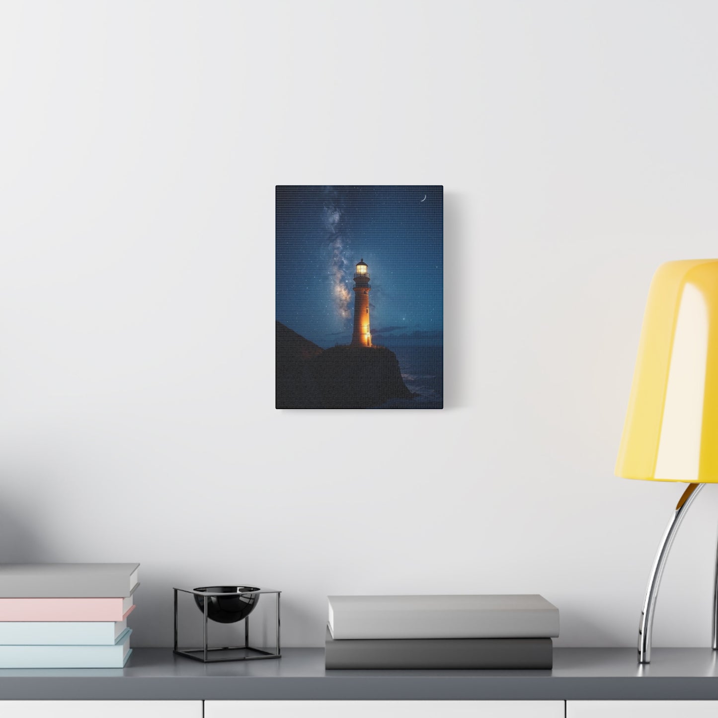 "Lighthouse Lit Shores", Matte Canvas, Stretched, 1.25"