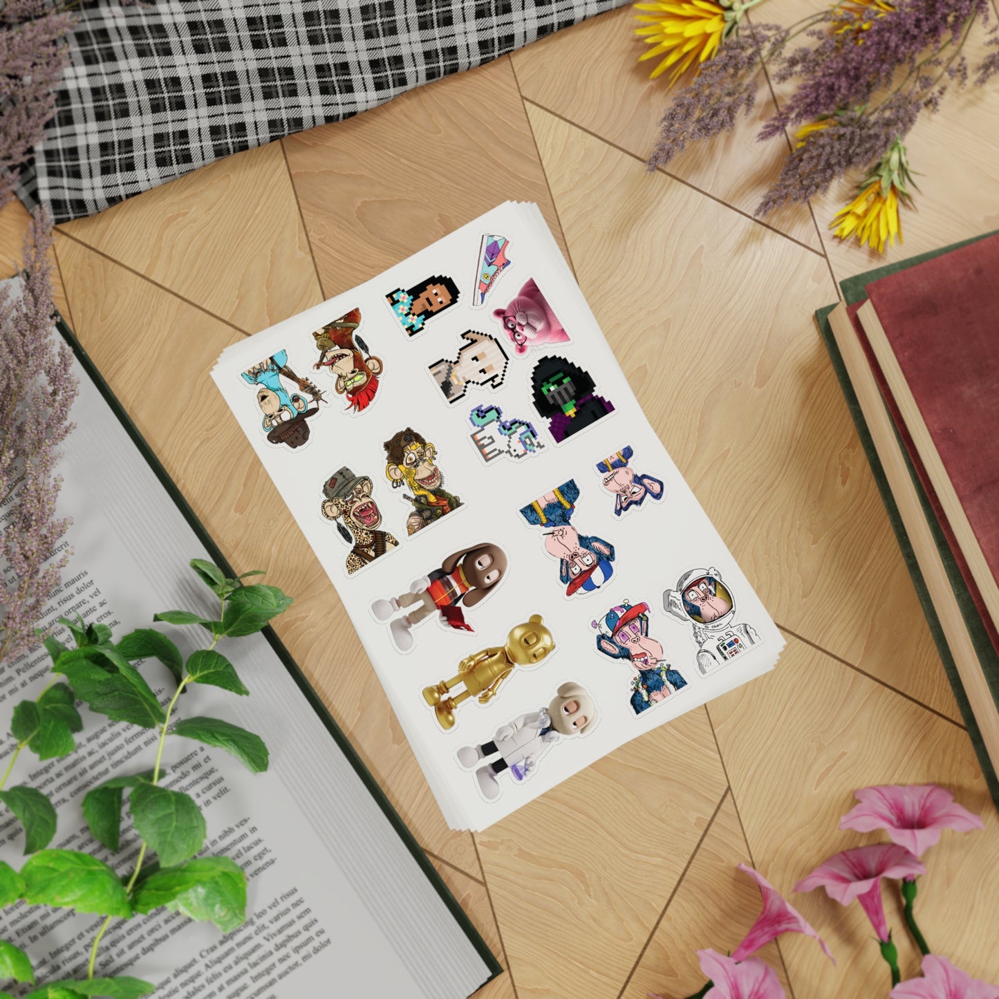 Character Starter Pack | Vibrant Sticker Sheet Set, Aesthetic Decor for Journals, Scrapbooking, Gifts, Aesthetic Home Decor, Creative Expression