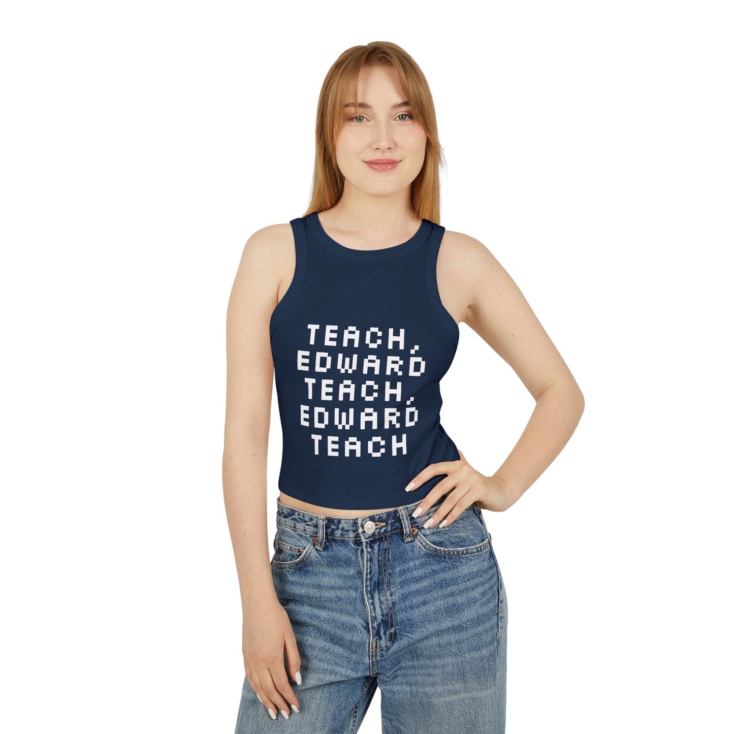 "Teach, Edward Teach" - Graphic Racer Tank Top
