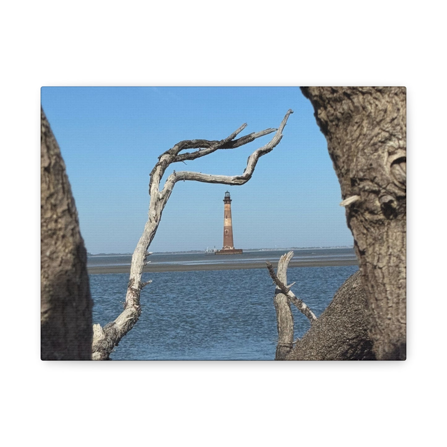“Folly Beach: Morris Island Lighthouse”, Matte Canvas, Stretched, 1.25"