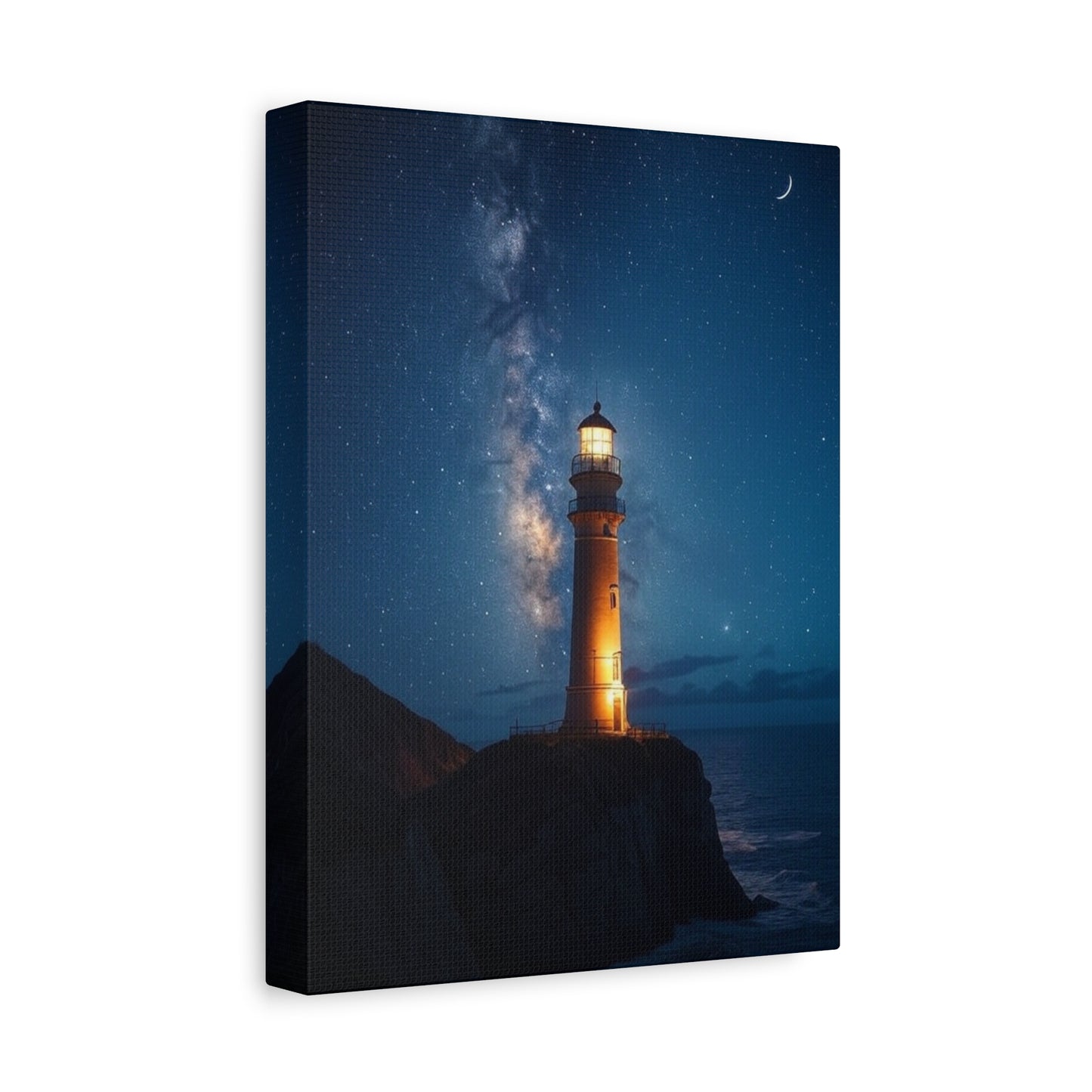 "Lighthouse Lit Shores", Matte Canvas, Stretched, 1.25"