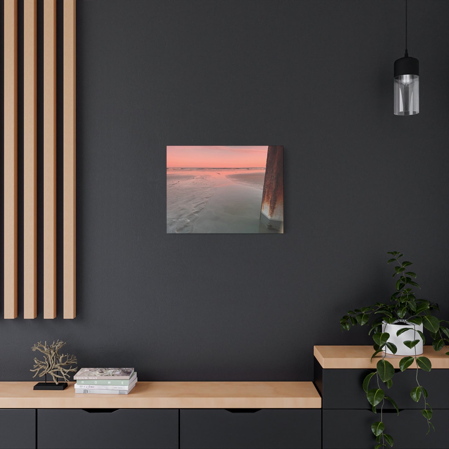 “Folly Beach: Sunset”, Matte Canvas, Stretched, 1.25"