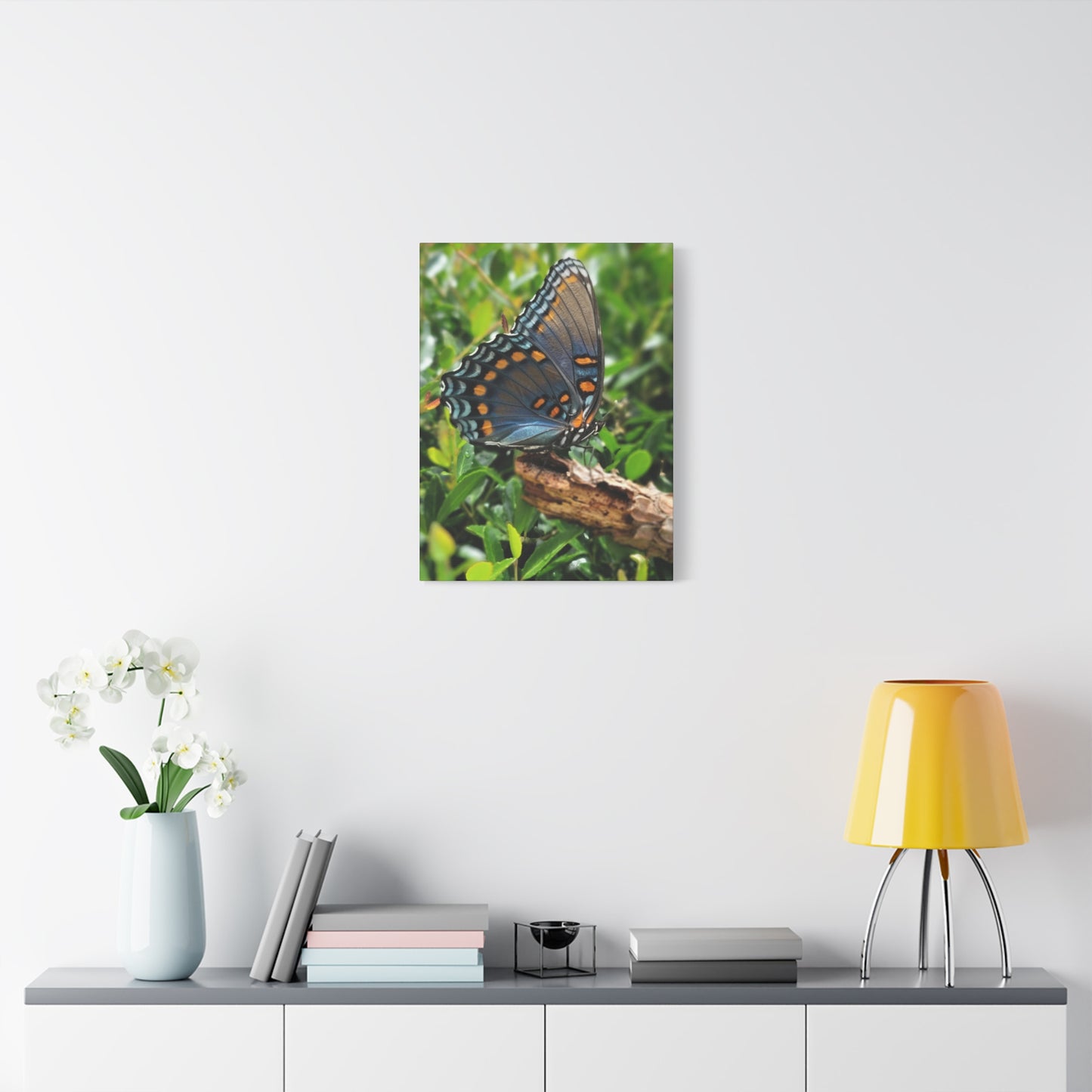 "JI: Blue Monarch", Matte Canvas, Stretched, 1.25"