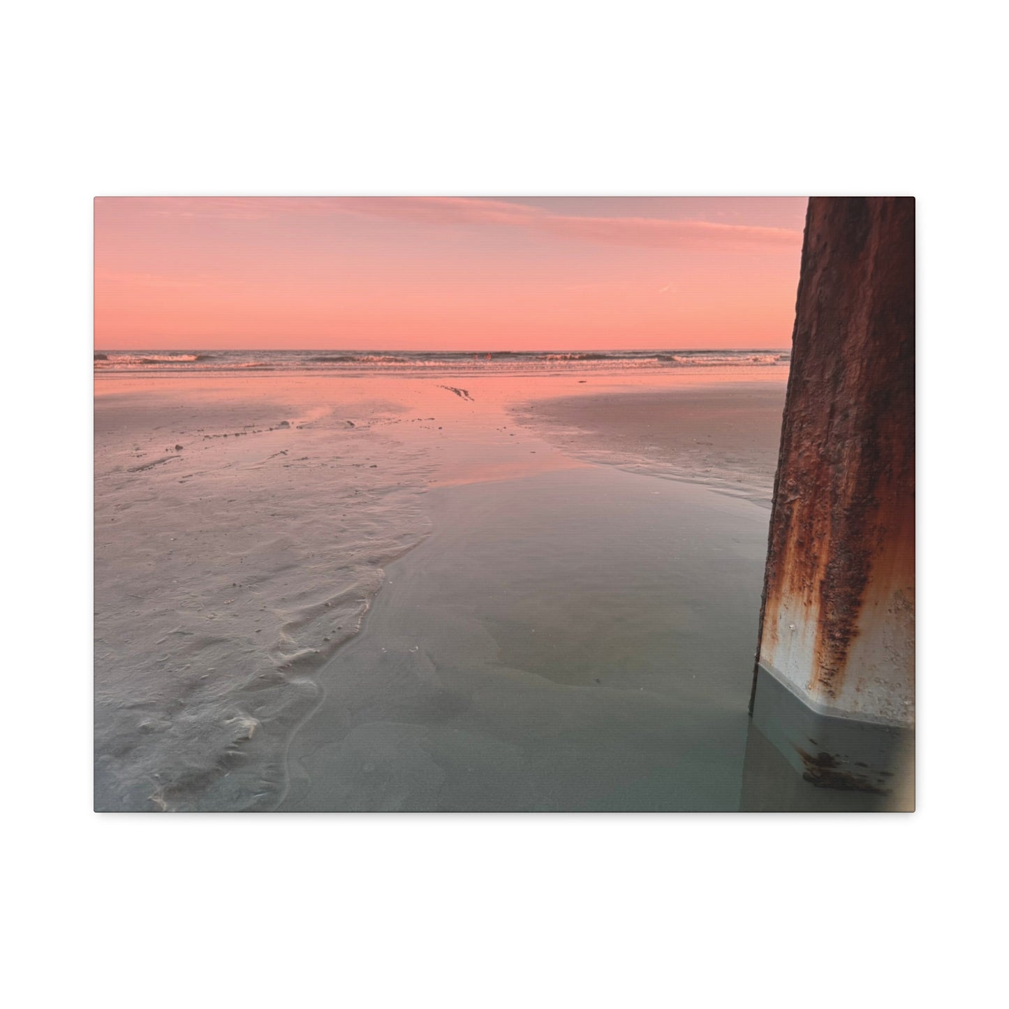 “Folly Beach: Sunset”, Matte Canvas, Stretched, 1.25"