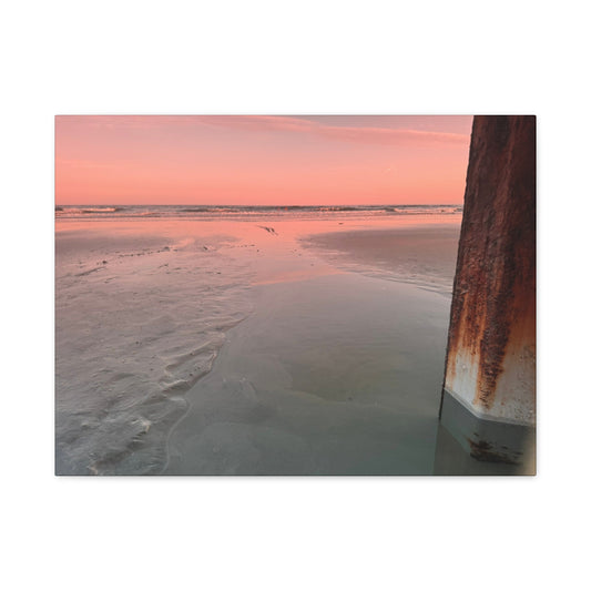 “Folly Beach: Sunset”, Matte Canvas, Stretched, 1.25"