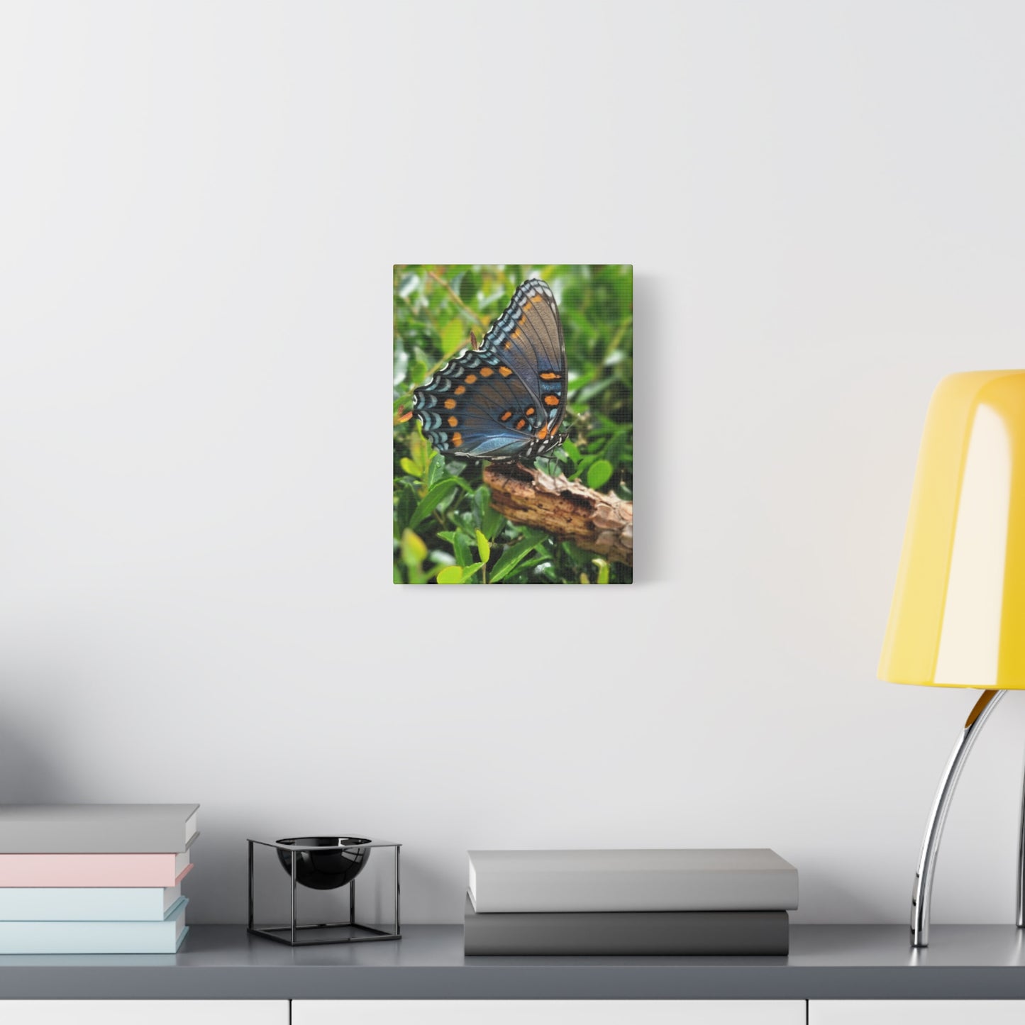 "JI: Blue Monarch", Matte Canvas, Stretched, 1.25"