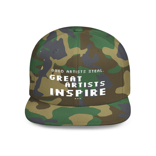For The Poets - Snapback Cap - Inspiring Design for Artists, Streetwear, Casual Style, Gift for Creatives, Hip Hop Fashion