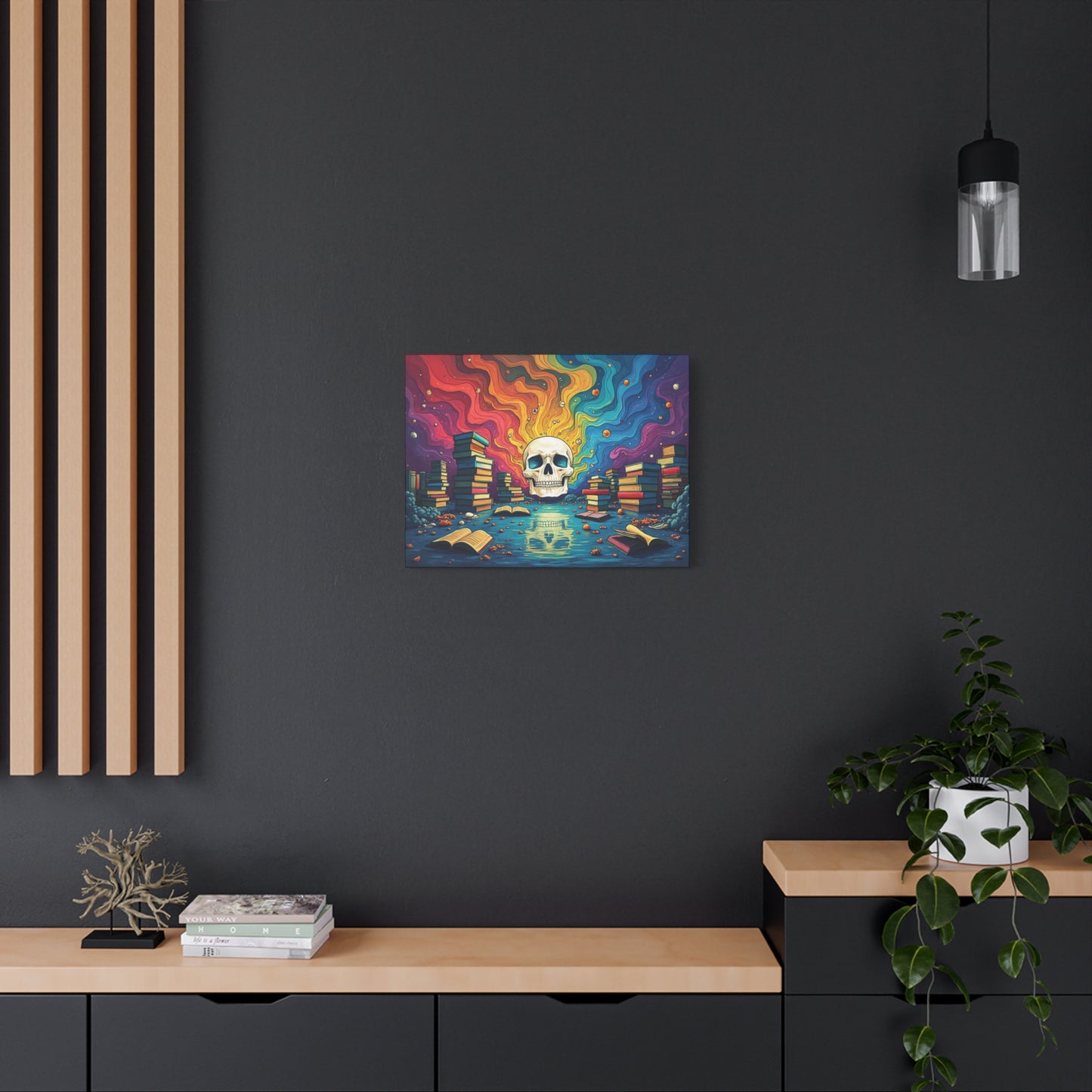 "Books Are Dead", Matte Canvas, Stretched, 1.25"
