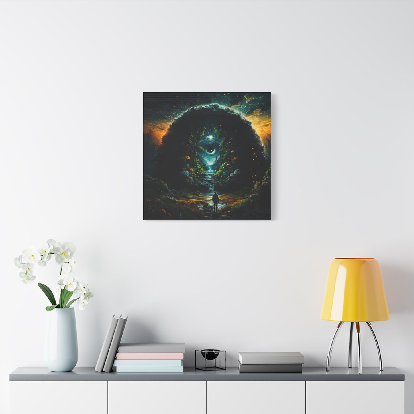 "Inside the walled garden of the mind's eye", Matte Canvas, Stretched, 1.25"