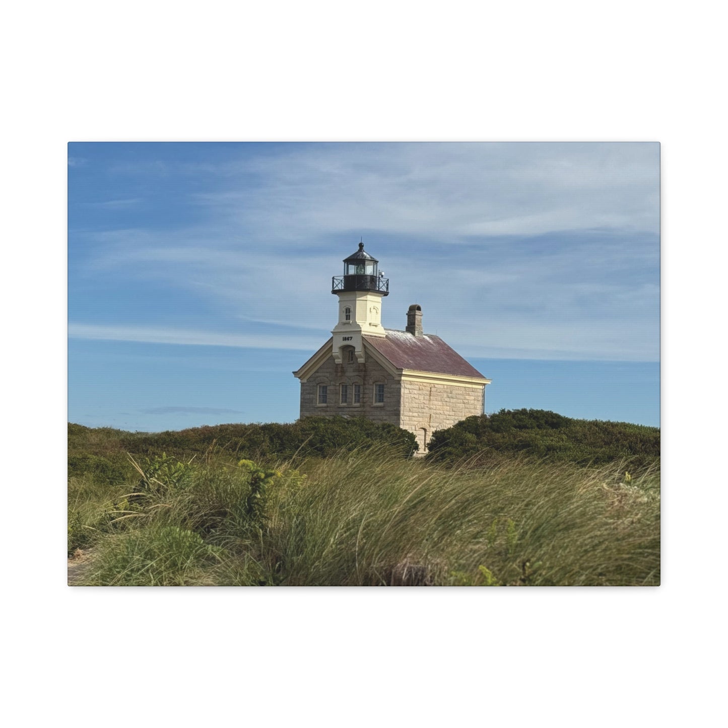 "Rhode Island: Lighthouse", Matte Canvas, Stretched, 1.25"