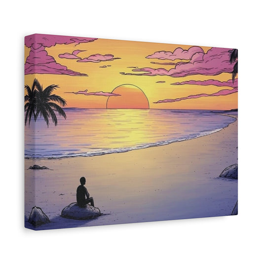"Solitude Is Bliss", Matte Canvas, Stretched, 1.25"