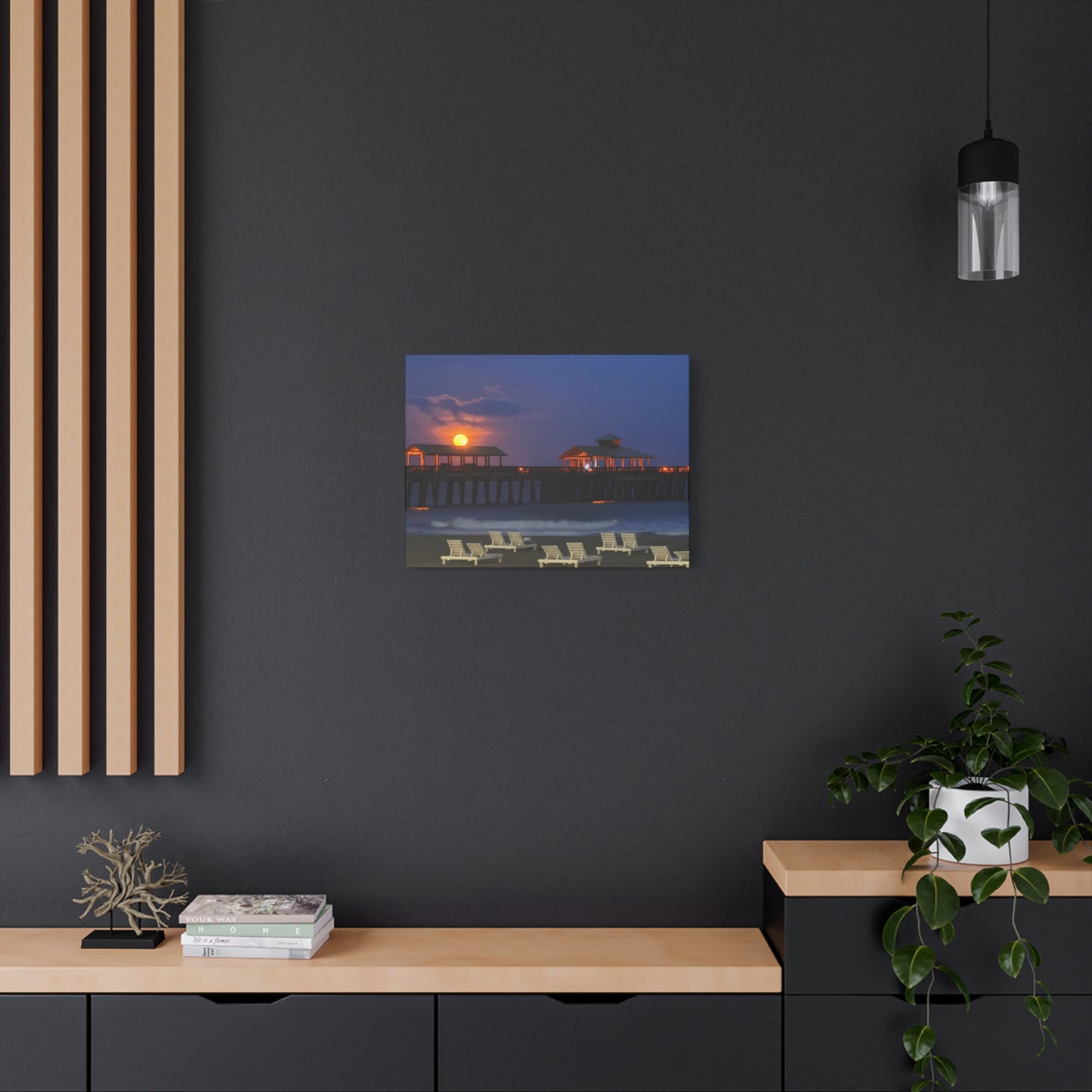 “Folly Pier: Summer Solstice”, Matte Canvas, Stretched, 1.25"